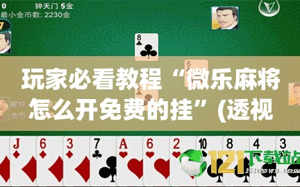 玩家必看教程“微乐麻将怎么开免费的挂”(透视挂)辅助透视教程