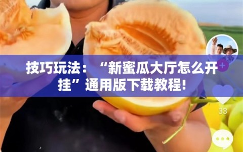 技巧玩法：“新蜜瓜大厅怎么开挂”通用版下载教程!