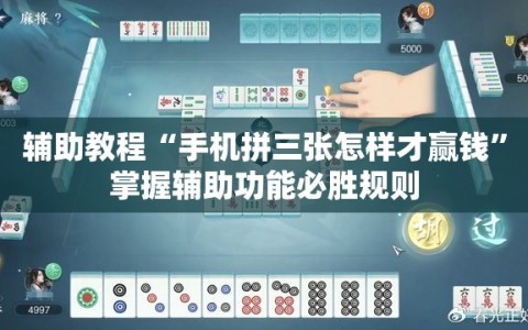 辅助教程“手机拼三张怎样才赢钱”掌握辅助功能必胜规则