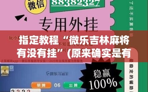 指定教程“微乐吉林麻将有没有挂”(原来确实是有插件)