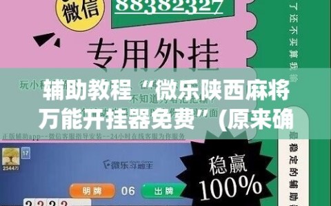 辅助教程“微乐陕西麻将万能开挂器免费”(原来确实是有插件)