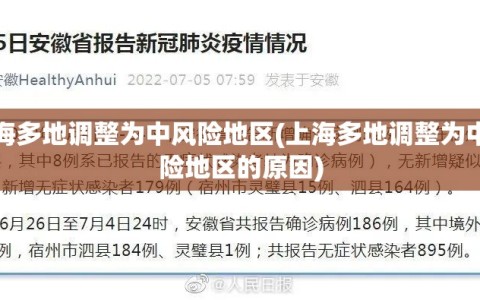 上海多地调整为中风险地区(上海多地调整为中风险地区的原因)