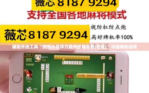 辅助开挂工具“微乐小程序万能开挂器免费(透视)”详细辅助透视