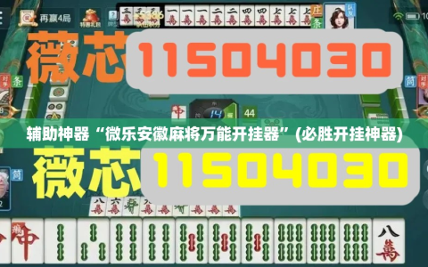 辅助神器“微乐安徽麻将万能开挂器”(必胜开挂神器)