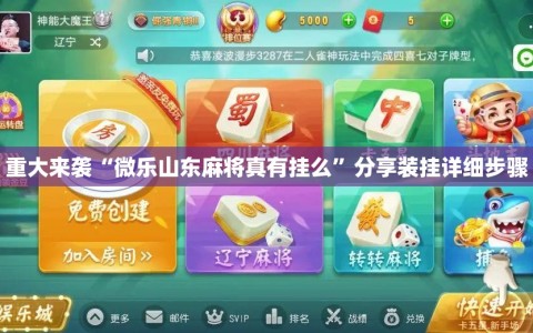 重大来袭“微乐山东麻将真有挂么”分享装挂详细步骤