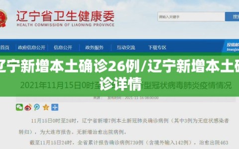 辽宁新增本土确诊26例/辽宁新增本土确诊详情