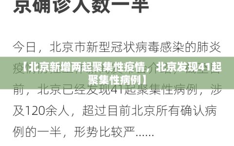 【北京新增两起聚集性疫情，北京发现41起聚集性病例】