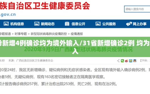 31省份新增4例确诊均为境外输入/31省新增确诊2例 均为境外输入