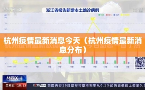 杭州疫情最新消息今天（杭州疫情最新消息分布）