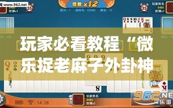 玩家必看教程“微乐捉老麻子外卦神器最新版更新内”开挂(透视)辅助神器