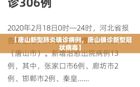 【唐山新型肺炎确诊病例，唐山确诊新型冠状病毒】