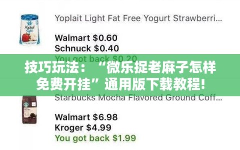 技巧玩法：“微乐捉老麻子怎样免费开挂”通用版下载教程!