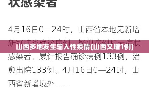 山西多地发生输入性疫情(山西又增1例)