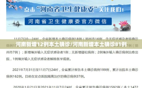 河南新增12例本土确诊/河南新增本土确诊81例