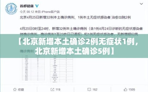 【北京新增本土确诊2例无症状1例，北京新增本土确诊5例】