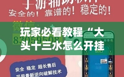 玩家必看教程“大头十三水怎么开挂”开挂(透视)辅助神器