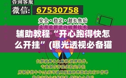 辅助教程“开心跑得快怎么开挂”(曝光透视必备猫腻)