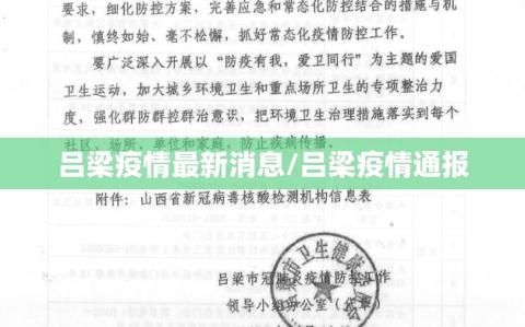 吕梁疫情最新消息/吕梁疫情通报