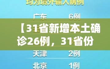 【31省新增本土确诊26例，31省份新增确诊26例 含本土2例】