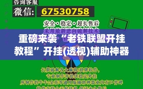 重磅来袭“老铁联盟开挂教程”开挂(透视)辅助神器