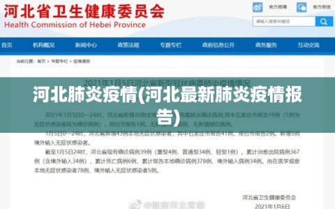 河北肺炎疫情(河北最新肺炎疫情报告)