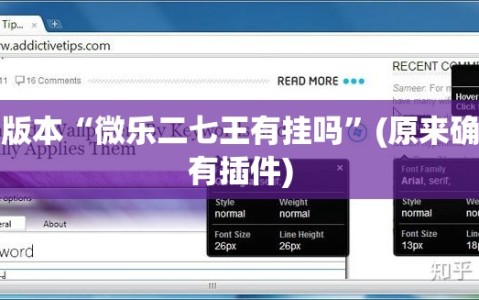可用版本“微乐二七王有挂吗”(原来确实是有插件)